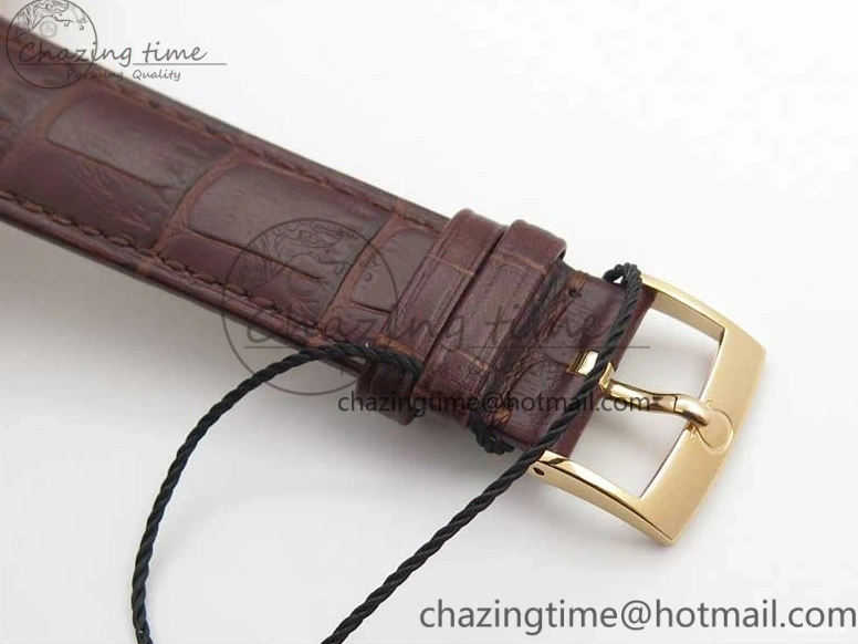 0422 De Ville Prestige Real PR RG ZF 1:1 Best Edition White Dial on Brown Leather Strap MIYOTA HighPerformance 7939